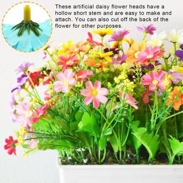 100 stuks , madeliefjes om te knutselen, kleur stoffen bloemen, herbruikbare om te knutselen, decoratieve bloemen, geschikt voor doe-het-zelvers, bruiloft, festival, party,