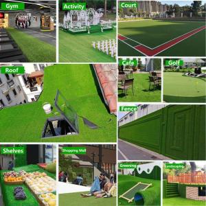 Kunstrasen, 2 x 25 m, realistischer Astro Turf, Kunstrasenrolle, Kunstrasenunterlage, Outdoor, Haustier, Terrasse, Balkon, Gartenteppich (Farbe: Grün, Größe: 2 x 1 m)