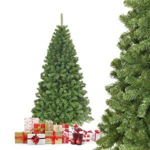 Kunstkerstboom, 180 cm/225 cm, dennenboom met metalen standaard, kerstboom 928/1346 twijgen, pvc-naalden, kunstboom, Kerstmis, klapsysteem, groen (180 cm)