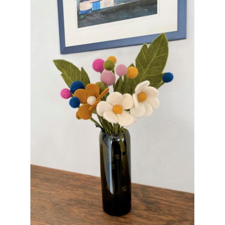 - Vilten bloemen boeket bloemen van vilt - boeket - Fair Trade - handgemaakt (zomerweide)