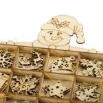 48-delige kerstboomversiering houten et - Kerstboomversieringen voor het versieren van de kerstboom - Kerstboomversieringen (sneeuwman)