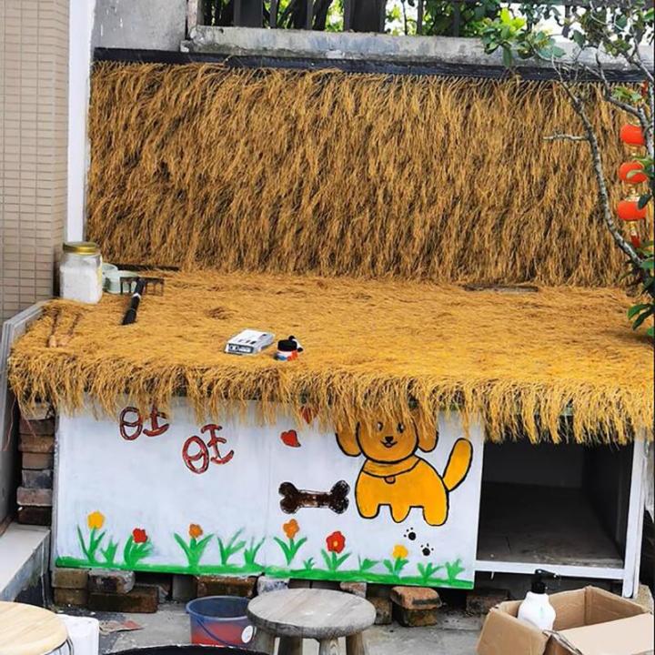 Künstliches Strohdach, Synthetisches Strohdach, Künstliche Strohdachziegel, Simulierte Strohmatte, Künstliche Mexikanische Strohrolle Für Garten Ssonnenschirm Pergola Bar Pavil