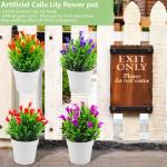 4 stuks , , inpot, kunstplanten voor binnen en buiten, café, badkamer, woonkamer, balkon, kantoor, decoratie