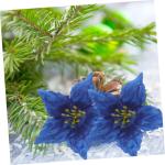 28 STK künstliche Blumen weihnachtsdeko künstliche blüten weihnachsbaum Weihnachtsschmuck Kunstblumen zur Dekoration Dez Hochzeitsdekoration Dekorative DIY Deko Sport