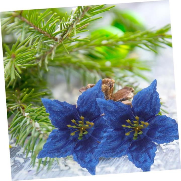 28 STK künstliche Blumen weihnachtsdeko künstliche blüten weihnachsbaum Weihnachtsschmuck Kunstblumen zur Dekoration Dez Hochzeitsdekoration Dekorative DIY Deko Sport