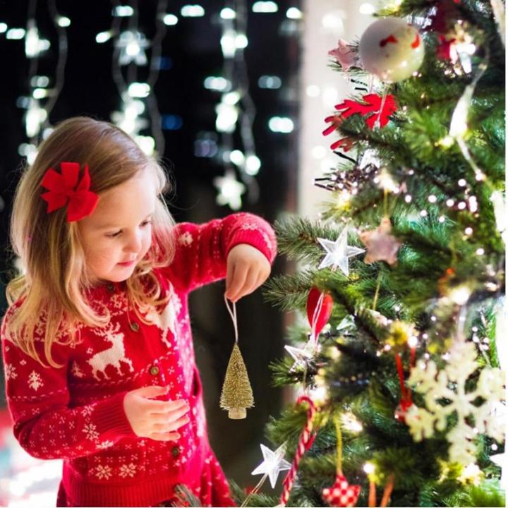 12 Stück Weihnachtsbaum Klein, Weihnachtsbaum Deko Künstlich Klein Bereifte Zeder, Winterschmuck, Tisch Modell Bäume, Kleine Sisalbäume Für Weiße Weihnachts Dekoration