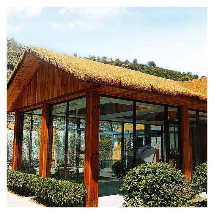Künstlicher Palmdach Paneele, Künstliche Palmgras Rolle Kunststoff PE Strohdach, Reetdach, Für Bar Hütte Garten Zaun Strandschir Mstrandschirm Holzhaus Party Terrasse Pavillons