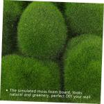 3 Stück Simulierte Moosdekoration Quadratischer Grasteppich Künstliches Moos Pflanzendekor Künstliches Grünes Moos Gefälschte Moosmatte Wandmoos Ornament Künstliches Moos