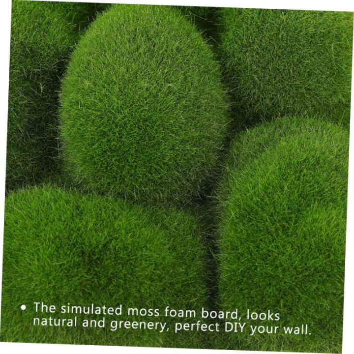 3 Stück Simulierte Moosdekoration Quadratischer Grasteppich Künstliches Moos Pflanzendekor Künstliches Grünes Moos Gefälschte Moosmatte Wandmoos Ornament Künstliches Moos