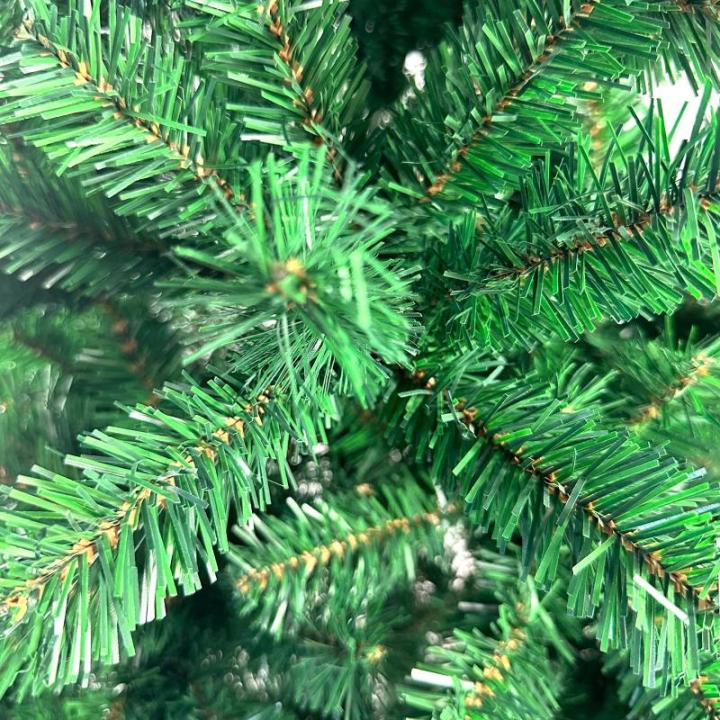 Kerstboom 210 cm (Ø ca. 135 cm), kunstkerstboom groene dennenboom met 1346 takken, 7 FT kerstboom met houten standaard klapsysteem, verwijderbaar inklapbaar en moeilijk ontvlambaa
