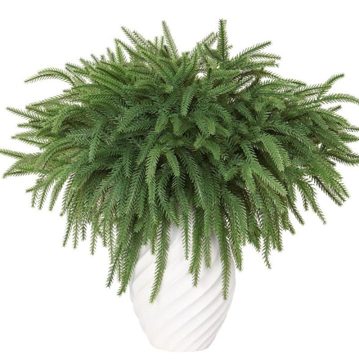 Kerstdennentakken, 12 stuks, kunstkersttakken, doe-het-zelf knutselen, Kerstmis, , 45 cm, takken voor Kerstmis, binnen, buiten, wooncultuur (12)
