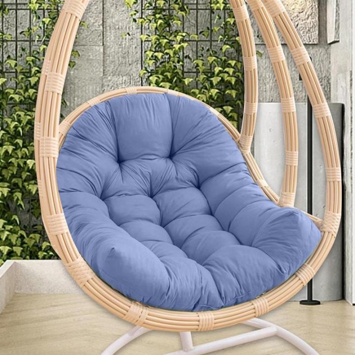 Komfortables Polster für Hängestühle, Weiches Sitzkissen für Schaukelstühle Im Freien, grau Blau