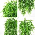 2-Pack Kunstmatige Hangende Planten nep Klimop Bladeren Boston Ferns Perzisch Rotan voor Binnen Buiten,Groen Woondecoratie Faux Wijnstok voor Tuin/Slaapkamer/Boerderij Esthetische 