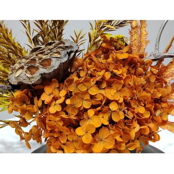 Kunstblumen Zen Soft Dekoration Simulation Blumenkunst – Trockenblumen-Set in Keramikvase, 70 x 25 x 40 cm für Restaurant, Teestube für jeden Anlass