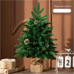 Mini-Weihnachtsbaum aus PE, gemischt, für den Schreibtisch, Weihnachtsbaum, Schneebaum, Ornament, Party-Ankleide, luxuriöses Weihnachtszubehör (Farbe: A, Größe: 60 cm)