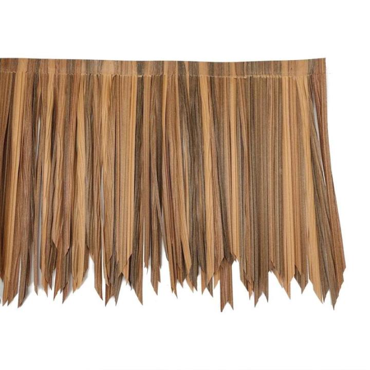 Künstliche Strohrolle Tiki-Bar-Dach, Synthetisches Strohdach Strand-Hawaii-Party, DIY-Strohrolle Gartenzaun Für Tiki-Bar, Hütte, Terrasse(0.5x5m)