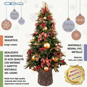 Stammbasis für Weihnachtsbaum - Durchmesser 32 cm Höhe 31 cm Stabilität und Stil für Ihre Feiertage