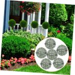 6 stuks bloemstuk bolvormig plantenrek bloemenboeket accessoires bloemenstandaard bloemenkrans van draad topiary-kooi metalen lijn kunstmatig plastic
