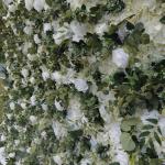 Weiße Dschungelstoff-Hintergrundsimulations-Blumenwand, Künstliche Rosengrün-Pflanzwand, Hochzeitsdekorations-Requisiten-Hintergrundwand Für Foto-Hintergrund-Home-Party-Hochzei