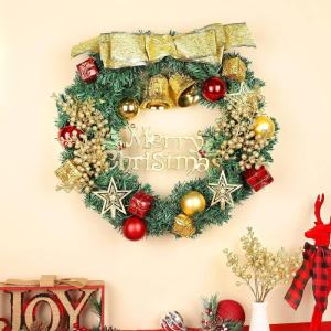 Kunstbessen kerstdecoratie, 24 stuks glitter kunstmatige hulstbessenstammen voor Kerstmis, boeketten, kransdecoraties, woondecoratie, kerstboomdecoratie, goud