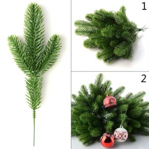 Kunstdennentakken, 50 stuks, groene planten, dennennaalden, knutselaccessoires voor slinger, krans, kerstversiering en woontuindecoratie