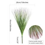 8 stuks , grasbundels, groen, grasplant, siergras, kunstgras, takken, grassenboeketten, decoratief gras voor thuis, tuin, balkon, buiten, binnen, grasrangement (groen, 8)