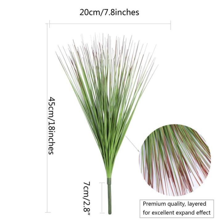 8 stuks , grasbundels, groen, grasplant, siergras, kunstgras, takken, grassenboeketten, decoratief gras voor thuis, tuin, balkon, buiten, binnen, grasrangement (groen, 8)