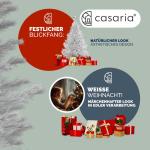Kerstboom Kunstboom 350 Tips Metalen Voet 150 cm PVC Dichte Takken Kerstboom Wit