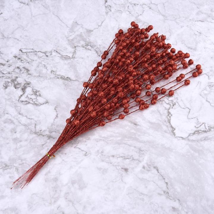 150 Stück Künstliche Weihnachtsbeeren-Picks, Glitzernde Beerenzweige für Winter, Weihnachten, Küche, Party, Tafelaufsatz, Blumendekoration (6)