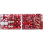 80-pack geassorteerde onbreekbare kerstbalversieringen set decoratieve Hangers met herbruikbaar handgeschenkpakket voor kerstboom