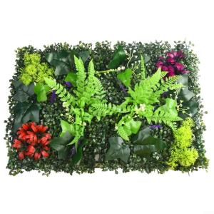 Decoratieve kunstmatige hekken 40 x 60 cm Kunstmatige Plant Gras Nep Plant Wandpanelen Kunstbloemen Hek Groene Bladeren Muur Hekken Outdoor Gesimuleerde Plant Wandpanelen Huis Tuin