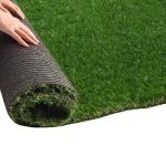 Kunstrasen Läufer Teppich 20 mm Florhöhe Grün Kunstrasen Rasen für Garten Haustiere und Hunde 2 x 4,5 m