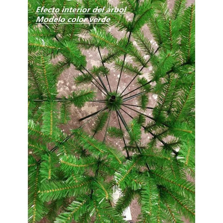 Kunstkerstboom met metalen standaard, spar 120 cm - 210 cm (Glanzend Groen, 180cm 477Tips)