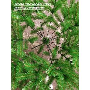 Kunstkerstboom met metalen standaard, spar 120 cm - 210 cm (Glanzend Groen, 120cm 184Tips)