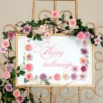 40 stuks , bloemen om te knutselen met 9 stijlen, , mini-zijden bloemen, kunstbloemkoppen voor bruiloft, thuis, doe-het-zelf handwerk, scrapbooking, decoratieve