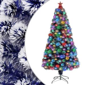 Künstlicher Weihnachtsbaum mit Beleuchtung 120 cm Glasfaser Christbaum Kunstbaum Dekobaum Tannenbaum Weihnachten Künstlicher Weihnachtsbaum für Weihnachtsdeko
