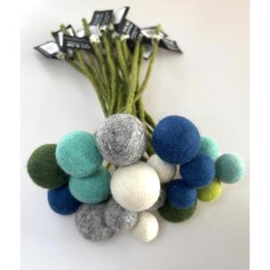 - Vilten bloemen boeket bloemen van vilt - boeket bloemen - Fair Trade - handgemaakt (zeezicht)