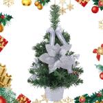 Künstlicher Tisch-Weihnachtsbaum, Weihnachtsbaum,Startseite Künstliche Kiefer für Tisch | Weihnachtskiefernbaum mit gewebter Basis für Fenster, Wand, Baum,
