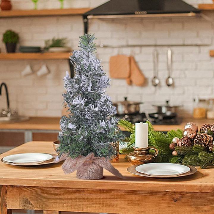 Weihnachtsbaum klein, Weihnachtsdorfbäume, Gefälschter Weihnachtsbaumschmuck, Niedliche Miniatur-Schneebaum-Weihnachtsdekoration, Heimdekoration, Tischdekoration für Wohnzimmer,