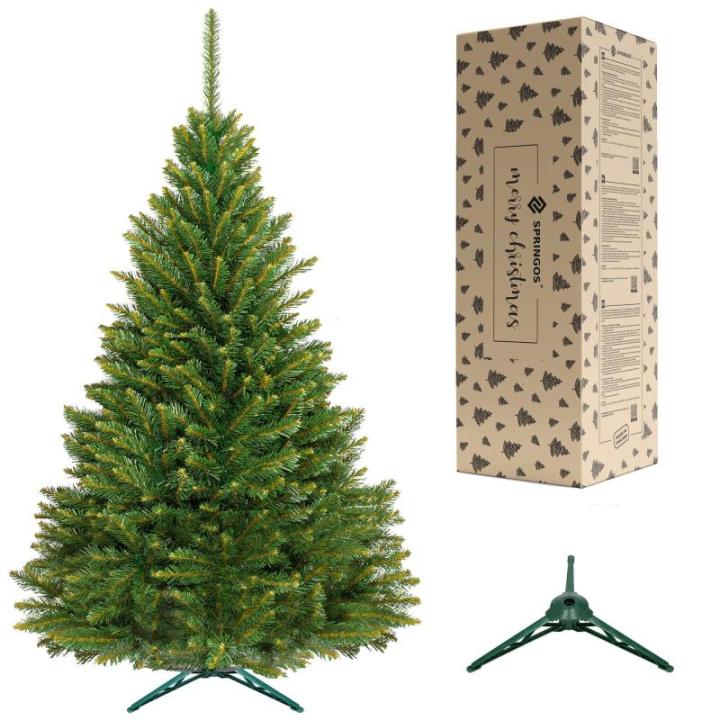 Künstlicher Weihnachtsbaum mit Baumständer 150 cm Naturgetreu Dichte Zweige PVC Skandinavische Fichte Klassik Tannenbaum Weihnachten In EU Hergestellt