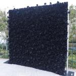 Schwarze Simulations-Rosenwand-Hintergrundwand, Hochdichte 5D-Stoffbasis-Simulations-Blumenwand, Outdoor-Event-Dekoration Für Fotohintergrund Home-Party-Hochzeits-Hintergrund(3.28