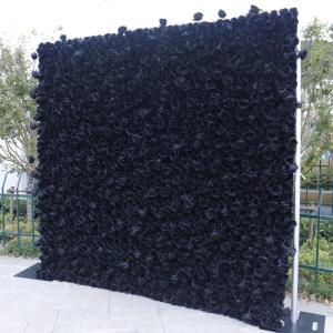 Schwarze Simulations-Rosenwand-Hintergrundwand, Hochdichte 5D-Stoffbasis-Simulations-Blumenwand, Outdoor-Event-Dekoration Für Fotohintergrund Home-Party-Hochzeits-Hintergrund(3.28
