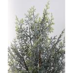 Zeder/Konifere in Schneeoptik im Topf GA künstliche Thuja Pflanze Kunstbaum Dekobaum (60x30cm)