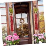 10 STK Chili-Pfeffer-Modelldekoration realistischer Pfeffer falsche Chilischote wandverkleidung Wand polsterung kunstpflanze Spielzeug Fenster-Chili-Anhänger Pfefferverzierung rot