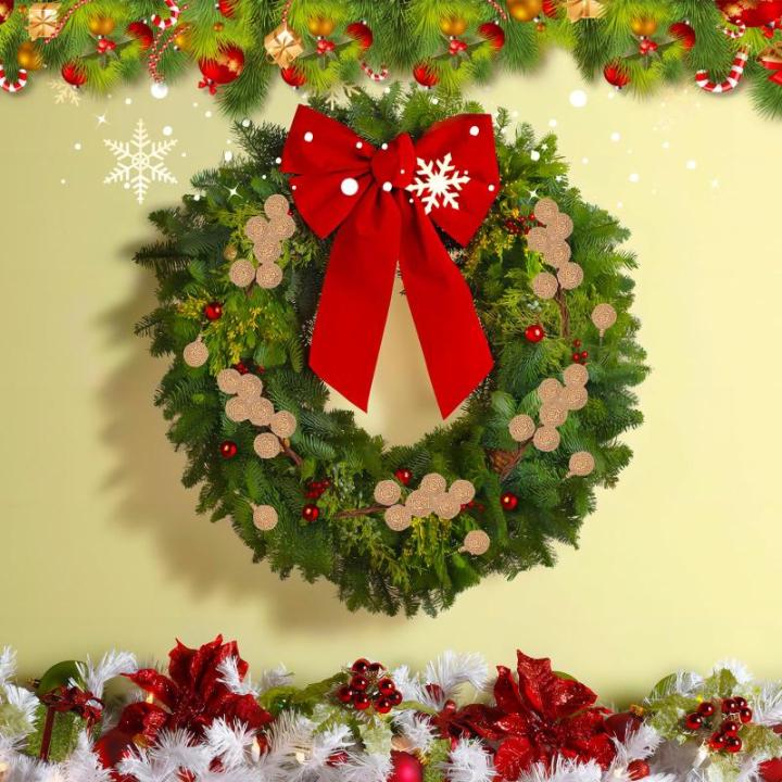 200 Stück Weihnachten Künstliche Holly Beeren Mini Weihnachten Gefrostete Beere Künstliche Früchte für Weihnachtsbaumschmuck Basteln Geschenken Weihnachtskranz Dekoration Heim
