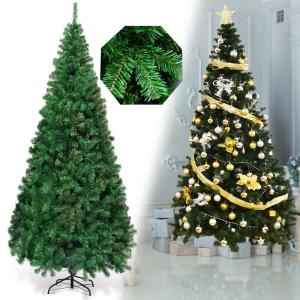 Kunstkerstboom, dennenboom met metalen standaard, pvc-naalden, kunstboom voor Kerstmis, ideaal voor thuis, kantoor, winkels en hotels, groen
