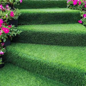 Kunstrasen, Kunstrasen, 25 cm, Kunstrasen, Astroturf-Teppich, für drinnen und draußen, Grasteppiche für die Terrasse mit Abflusslöchern für Hunde, Garten, Rasen, Landschaft, B