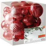 rode kerstbalornamenten voor kerstversiering - 36 stuks kerstboom onbreekbare ornamenten met ophanglus voor vakantie- en feestdecoratie (combo van 6 stijlen in 3 maten)