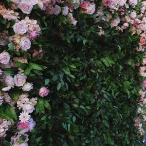 Simulation Blumenwand Hintergrundwand Grüne Pflanzwand, 5D-Hochzeitshintergrundsimulation Rosentuchhintergrund Outdoor-Event Hochzeitsarrangement Pflanzenwand Für Fotohintergrund