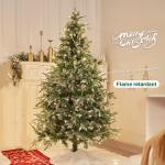 Weihnachtsbaum mit Beleuchtung, Künstlicher Weihnachtsbaum, Buschige Zweige, Weihnachtsbaum Schnee Als Weihnachtsdekoration für Zuhause/Büro(240 x 158 cm/94" x 62")